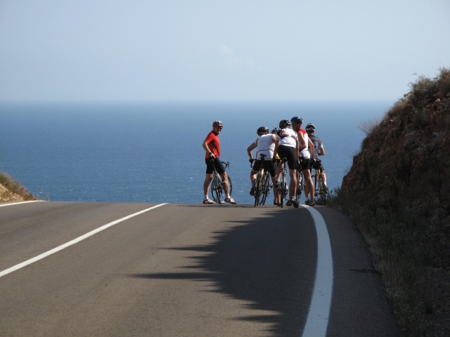 Ciclista en la carretera